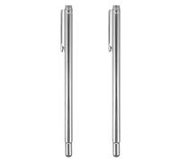 Toddmomy 2 Pcs Dowsing Rods Divining Rods Detector Minerals Tool Retractable Stainless Steel Flexible Center Shaft Design Silver for Spiritual Use and Hunting