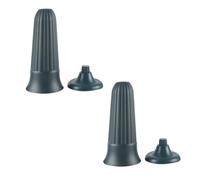 Toddmomy 2 Pcs Green Pp Resin Plastic Grave Cone Vases, Cemetery Flower Holders with Stable Desktop Design for Outdoor Memorials and Artificial Flower Arrangements