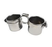 Toddmomy 2 Pcs Parrot Food Cup Bird Cage Bowls Bird Feeding Bracket Parrot Drinking Cup Cockatiel Treats Crate Water Bowl Hanging Parrot Bowl Rabbit Feeder Pet Pigeon Silver Stainless Steel