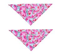 Toddmomy 2 Pcs Pet Collar Bib Dog Bandanas for Small/medium Dogs Printed Saliva Collar Watermelon Design Comfortable Material Party Wear