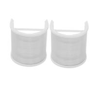 Toddmomy 2 pcs U-shaped Handheld Microphone Pop Filter Windscreen Shield Mic Cover for Recording Live Broadcast Speech Recognition Compatible with Various Mic Types White Mesh