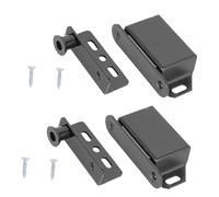 Toddmomy 2 Set Magnetic Door Pivot Hinge Invisible Cabinet Clamp Furniture Hardware for Kitchen Bedroom Bathroom Cupboard