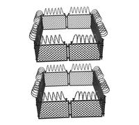 Toddmomy 2 Sets Black Miniature War Scene Fences for DIY Micro Landscape and Military Models Plastic Protective Fence for Boys for Prison and Defense Dioramas