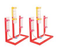 Toddmomy 2 Sets Fluid Pressure Experiment, Mechanics Teaching Instruments Fluid Communicating Vessels for Middle School Physics Teaching Aids Lab