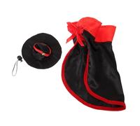 Toddmomy 2 Sets Halloween Cape Halloween Cat Costume Decorative Dog Cloak Headdress Halloween Dog Apparel Cat Horn Headband Cat Cape Devil Horns Headband Halloween Party Supplies Polyester