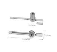 Toddmomy 2 Sets Iron Cabinet Locks with Keys for Sliding Glass Doors Glass Door Ratchet Locks for Display Cabinets Easy Installation Secure Household Protection