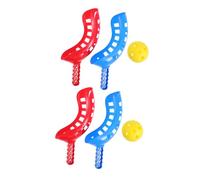 Toddmomy 2 Sets Launch and Catch Balls Game Outdoor Scoop Ball Toss Fun Backyard Activity for Above Years Old