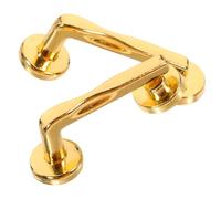 Toddmomy 2 Sets Miniature Dollhouse Handles Gold Decorative Knobs for DIY Dollhouse Furniture Easy to Install for Collectors and Miniature Model Decor