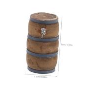Toddmomy 2 Sets Miniature Wine Cellar Decoration Beer Glasses Model Dollhouse Miniature Furniture Wine Barrel Model Dollhouse Decoration Accessories Mini House Ornaments Wood Light Brown