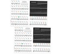 Toddmomy 2 Sets Piano Keyboard Stickers for Beginners, Wear-resistant Pvc Decals with No Adhesive Residue, for Introductory Piano Learning on Keyboard and Electronic Organ