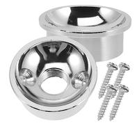 Toddmomy 2 Sets Professional Guitar Jack Plates with Screws Thickened Cup Style Pickup Socket Replacement for Electric Guitar and Bass Easy Install Durable Chrome Finish