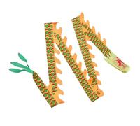 Toddmomy 2 Sets Ribbon Dance Streamer Gymnastics Childrens Tylonal Chinese Dragon Decoration Dragon Streamer Dancing Ribbon Silk Dragon Kids Decor Training Belt Fitness Fabric
