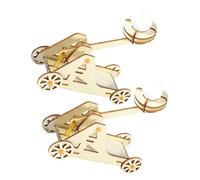 Toddmomy 2 Sets Wooden Trebuchet Kit DIY Assembly Model for Stem Science Projects Catapult Building for Educational Physics and Engineering Learning