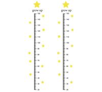 Toddmomy 2 Sheets Growth Chart Stickers Children's Height Measuring Decal Star Shape PVC Material Removable Fine Picture Quality for Recording Child's Growth in Kids Rooms