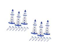 Toddmomy 20 pcs Mini Resin Lighthouse Ornaments DIY Micro Landscape Crafts Home Decor Accessories for Dollhouses Space Saving Decorative Objects
