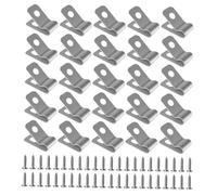 Toddmomy 200 Sets Agricultural Wire Clip Stainless Wire Clamps Fence Clips Fasteners Heavy Duty Staples Metal Fasteners Agricultural Fencing Stainless Steel Silver