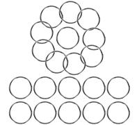 Toddmomy 200pcs Black Iron Split Rings for Keychains with Smooth Surface and Flexible to Open Design, Small Round Key Ring Findings for Office and Other Accessories