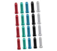 Toddmomy 200pcs Brake Cable End Caps for Bikes Wine Red Black Silver Blue Green Durable Accessories for Brake and Derailleur Cables Easy Replacement for Worn Parts