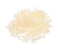 Toddmomy 200pcs Nail Tips Display Ring for Manicure Practice, Lightweight Plastic Material with Ergonomic Beige Compact Ring Holder, for DIY Art Practice and Professional Teaching