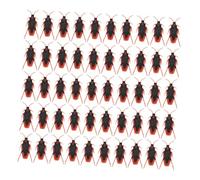 Toddmomy 200Pcs Realistic Fake Cockroach for April Fool's Day and Halloween Party Favors Scary Plastic Prank Bugs for Trick Decoration Simulation Insect Gift