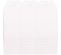 Toddmomy 200pcs White Blank Paper Tags for DIY Crafts and Gift Wrapping, Sturdy Paintable Hanging Labels, 7x4cm Printable Tags for Valentine's Day Giving