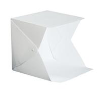 Toddmomy 20cm Small LED Light Tent Portable Photo Studio Softbox Foldable Light Box and Dual-Color Backdrops for Product Photography