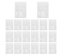 Toddmomy 20pcs A4 Thermal Binding Covers, White Document Binding Sleeves | Thermal Hot Melt Binding, 2mm Spine, 9-18 Sheet Capacity, Textured Cover, for Report, Document, Proposal Binding