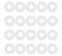 Toddmomy 20PCS Air Compressor Seals Silicone O-ring 4.2mm White Leakproof Seal for Tire Valves and Easy Installation