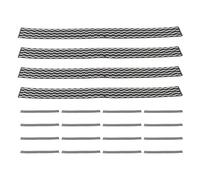 Toddmomy 20pcs Black Table Tennis Paddle Edge Tape Self-adhesive Racket Side Protector Strip for Ping Pong Paddle Frame Guard Portable Sports Accessory for Maintenance