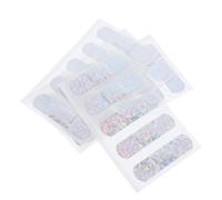 Toddmomy 20pcs Childrens Plasters Glitter Design Waterproof Adhesive Bandages with Pe Material, Portable Travel Wound Band for Joints and Wounds, Stylish and Lovely Outdoor Supply