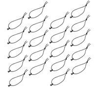 Toddmomy 20pcs Elastic String Clips for Backpack Strap Management Multipurpose Non-rusting Buckle Attachments Secure Loose Webbing for Outdoor Gear and Hydration Tube Organization