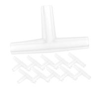 Toddmomy 20PCS Fish Tank ABS Aquarium Hose Splitter Connectors for Air Pump Tubing Complete Set Airline Adapter for Oxygen Supply T Type Fittings Userfriendly Design