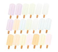 Toddmomy 20pcs Glow in Dark Miniature Ice Cream Charms DIY Dollhouse Accessories for Creative Play Simulation Dessert Props for Imaginative Fun and Hands Skills Development