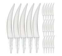 Toddmomy 20PCS Halloween Pumpkin Fangs Accessories Kit Plastic Fake Teeth for DIY Horror Theme Decorations Party Supplies School Activities Reusable O Lantern Teeth