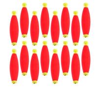 Toddmomy 20pcs Large Sea Fishing Floats Bobbers Set Red Oval Spring Foam Fishing Buoy with High-visibility Suitable for River and Ocean Accessories