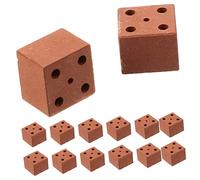 Toddmomy 20pcs Miniature Red Brick Models for Boys and Girls Landscape Craft Garden Building Bricks
