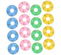 Toddmomy 20pcs Miniature Swim Rings Floating for Pool Decorations Party Supplies and Creative Childrens Day and Holidays Random Color