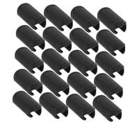 Toddmomy 20pcs Mountain Bike Cable Guide Clip 4mm 5mm Plastic Black | Brake and Shift Cable Clamps, Holds Lines Close to Frame, Smooth Inner Surface