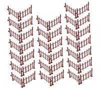 Toddmomy 20Pcs Plastic Mini Fence Models for DIY Sand Table Scenes Durable Micro Landscape Farm Fence for Childrens Creative Play and Garden Decoration