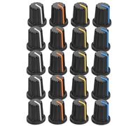 Toddmomy 20pcs Plastic Rotary Potentiometer Knobs for Speaker and Dj Console, Easy Volume Adjustment and Versatile Usage, Ergonomic Design for Theater at Home Systems and Busy Audio