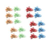 Toddmomy 20pcs Pull Back Friction Mini Airplane Transparent Colorful Planes Educational Smooth Surface for Boys Random Color