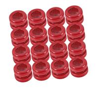 Toddmomy 20pcs Red Metal Guitar Bridge Beads for Acoustic and Classical Guitars Precision Ball End String Retainer Beads for String Enhancement and Tail Components