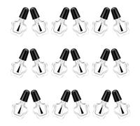 Toddmomy 20pcs Refillable Nail Polish Bottles for Home Use 5ml Glass Containers with Star-shaped Design Travel-friendly and Portable Nail Gel Storage and Salon