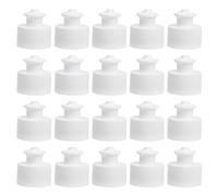Toddmomy 20pcs Sports Bottle Cap Travel Water Kettle Water Bottle Tops Bottle Closures Caps Spill Bottle for Push Pull Cap Cover Lid Squirt Accessories Push-pull Pe White Can Lid