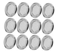 Toddmomy 20pcs Stainless Steel Round Vent Louvers Honeycomb Mesh Hole for Cabinet Wardrobe Ventilation Cover Anti-dust Circular Air Vents for Kitchen Shoe Storage