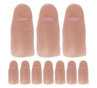 Toddmomy 20pcs Thumb Tip Tricks Fake Thumb Cover Disappearing Fake Fingers Gimmick Accessory And Practical Jokes For Making Objects Appear Disappear