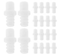 Toddmomy 20pcs Toilet Brush Handle Adapter Replacement Screw Connector Plastic Fixing Joint for Toilet Brush Head Repair Compatible with 12.7mm Poles Bathroom Cleaning Accessories