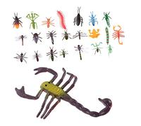 Toddmomy 22Pcs Realistic Insect Figurines for Educational Wildlife Playset Lightweight Bugs for Indoor for Cognition and Social Skills Development