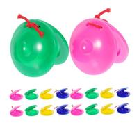 Toddmomy 24pcs Boys and Girls Castanets Musical Instruments Small Hand Clapper for Music Instrument Pp Material Safe for Boy Girl's Play