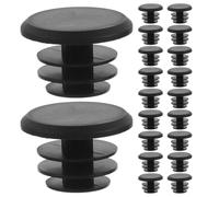 Toddmomy 24PCS Cycling Handlebar End Plugs - Plastic Mountain Bike Handlebar Stopper Caps - 7/8" Secure Bar Ends for Road and Dirt Bicycles